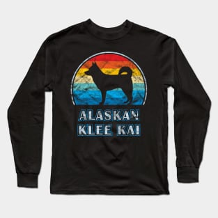 Alaskan Klee Kai Vintage Design Dog Long Sleeve T-Shirt